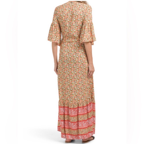 NWT Anthropologie x Maaji -Maxi kimono floral dress with ruffle skirt. Size M - Picture 5 of 12